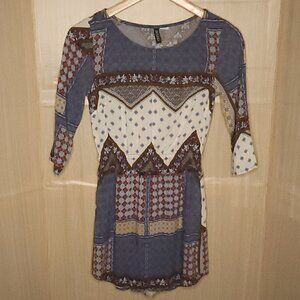 Divided Womens Western Print Silky Mini Dress 2